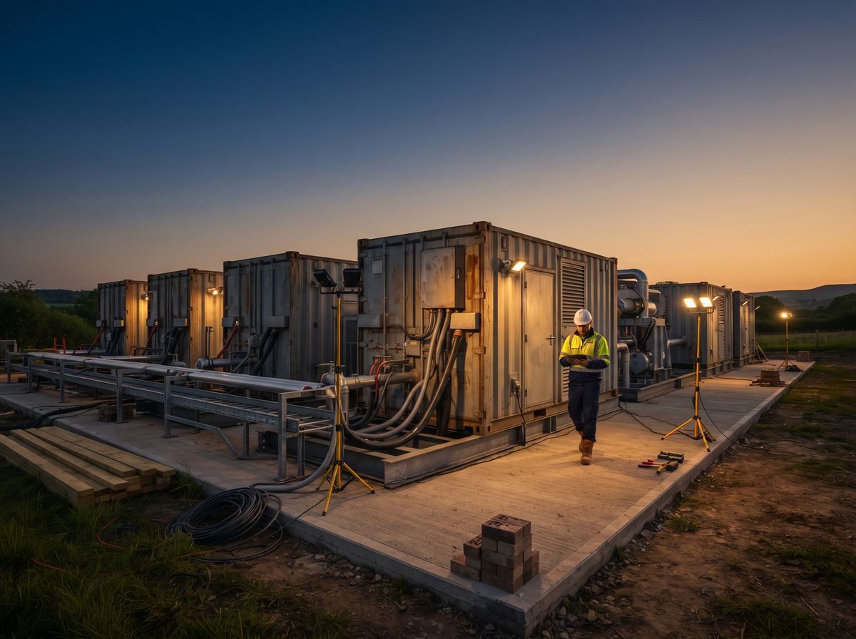 Containerised skid-mounted power modules